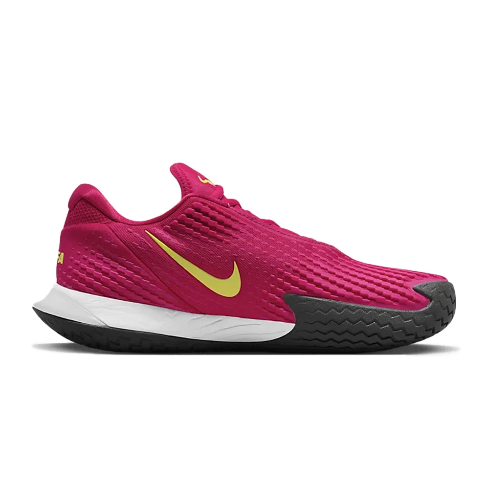 Nike Court Zoom Vapor Cage 4 Rafa (Men's) - Mystic Hibiscus/White/Black/Yellow Strike 5 Nike Court Zoom Vapor Cage 4 Rafa (Men's) - Mystic Hibiscus/White/Black/Yellow Strike - Image 3