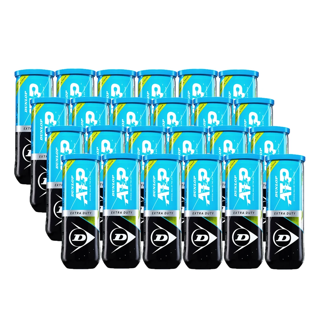 Dunlop ATP Extra Duty Tennis Ball - Case (24 Cans - 72 Balls) 3 Dunlop ATP Extra Duty Tennis Ball - Case (24 Cans - 72 Balls)
