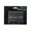 Dunlop Super Tac Overgrips (3 Pack) - Black 1 Dunlop Super Tac Overgrips (3 Pack) - Black -Tennis Equipment Shop Dunlop Super Tac Overgrips 3 Pack Black