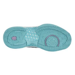 K-Swiss Hypercourt Express 2 (Women's) - Brilliant White/Angel Blue/Sheer Lilac -Tennis Equipment Shop K96613 190c