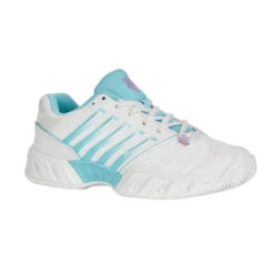 K-Swiss Bigshot Light 4 (Women's) - Brilliant White/Angel Blue/Sheer Lilac -Tennis Equipment Shop K96989 190d