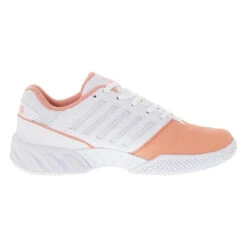 K-Swiss Bigshot Light 4 (Women's) - Peach Amber/White/Asphalt -Tennis Equipment Shop K96989 683 A