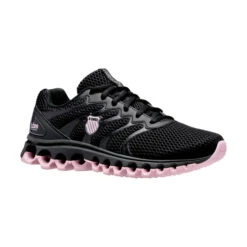 K-Swiss Tubes 200 (Women's) - Black/Cherry Blossom (Available Size: 6.5, 8.5, 9.5) -Tennis Equipment Shop K97112 056d