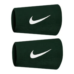 Nike Premier Doublewide Tennis Wristbands - Pro Green/White