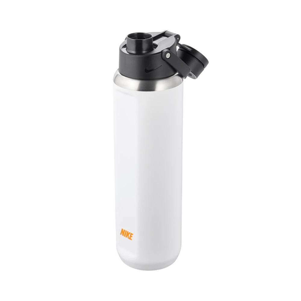 Nike SS Recharge Chug Bottle 24oz - White/Black/Total Orange - Image 2