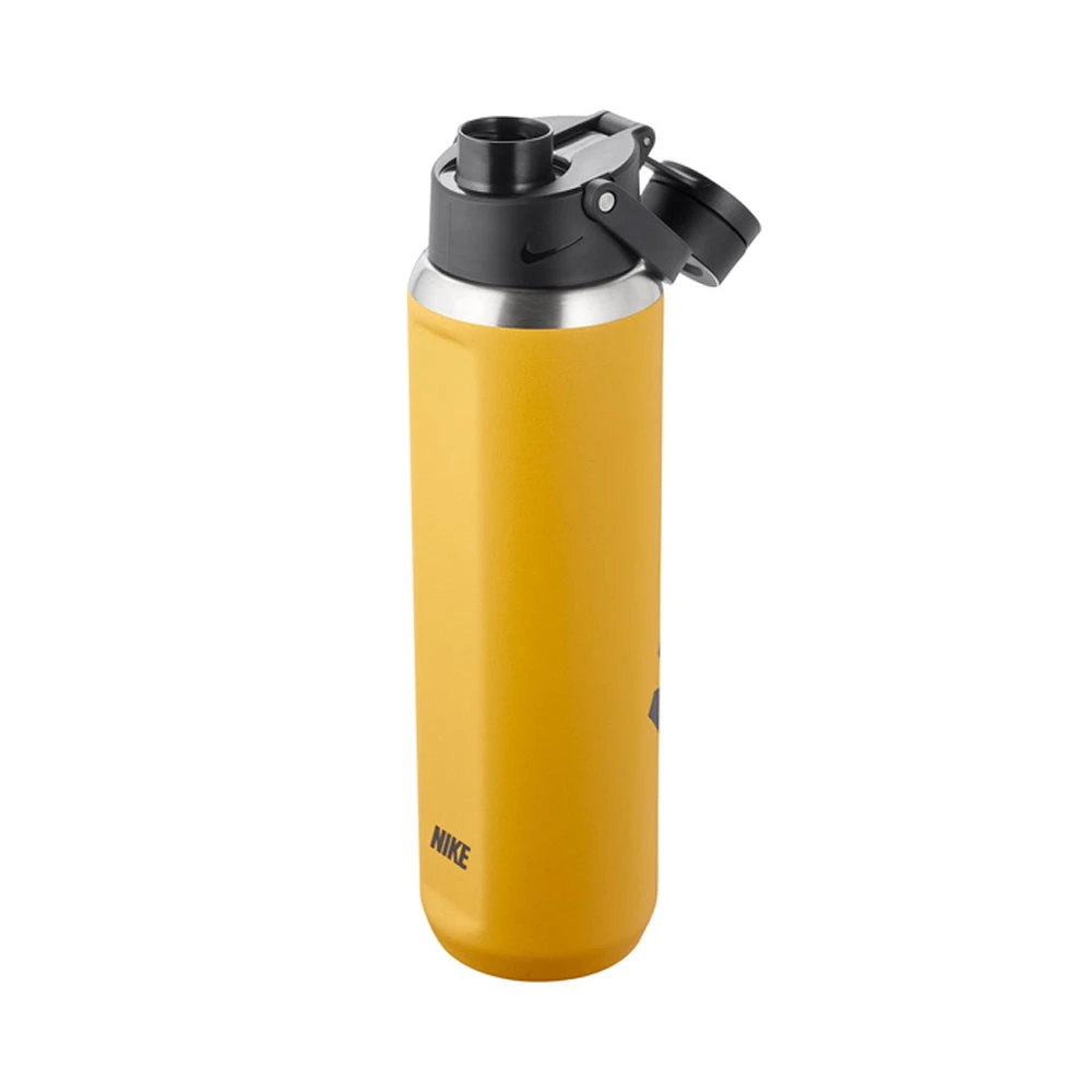 Nike SS Recharge Chug Bottle 24oz - Yellow Ochre/Black/Black - Image 2