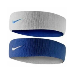 Nike Dri-Fit Home & Away Headband - Varsity Royal/White