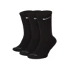 Nike Everyday Plus Cushioned Crew Socks (3-Pack) - Black -Tennis Equipment Shop Nike Everyday Plus Cushion Crew Socks Men s Black