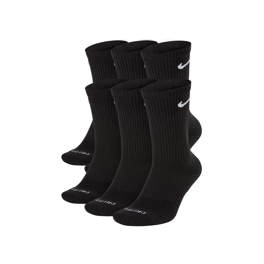 Nike Everyday Plus Cushioned Crew Socks (6-Pack) - Black 3 Nike Everyday Plus Cushioned Crew Socks (6-Pack) - Black