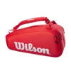Wilson Super Tour 9 Pack Tennis Bag - Red -Tennis Equipment Shop WR8010501001 1