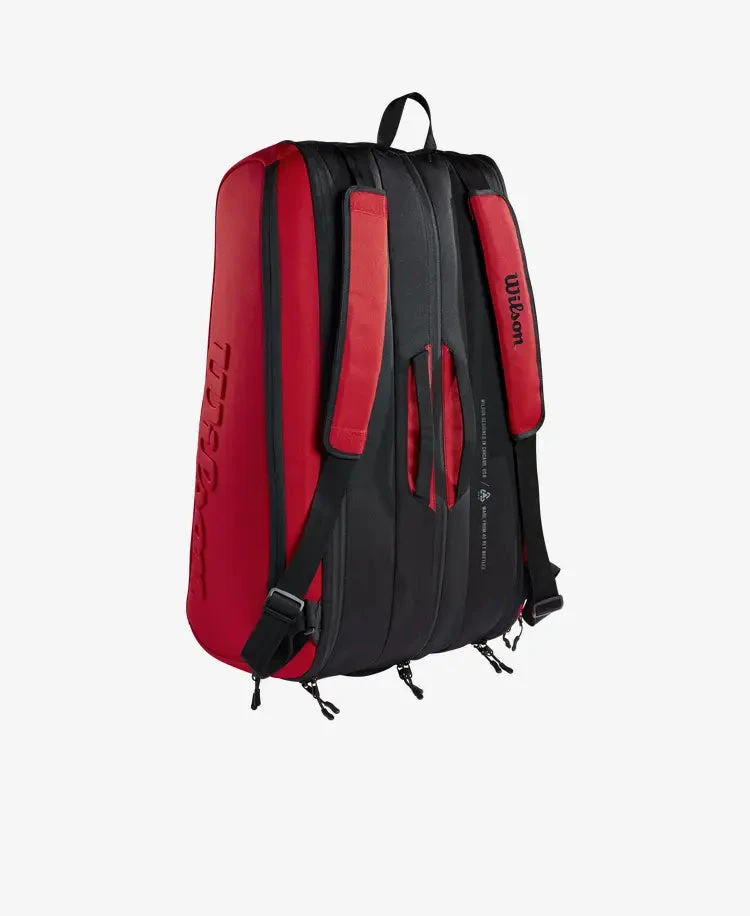Wilson Clash V2 Super Tour 15 Pack Bag - Black/Red 4 Wilson Clash V2 Super Tour 15 Pack Bag - Black/Red - Image 2