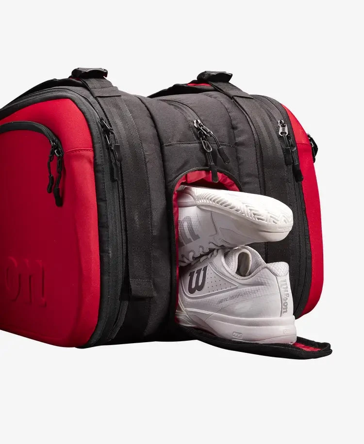 Wilson Clash V2 Super Tour 15 Pack Bag - Black/Red 5 Wilson Clash V2 Super Tour 15 Pack Bag - Black/Red - Image 3