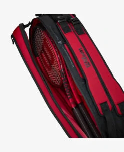 Wilson Clash V2 Super Tour 6 Pack Bag - Black/Red -Tennis Equipment Shop WR8016501 C