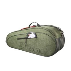 Wilson Team 6 Pack Bag - Heather Green -Tennis Equipment Shop WR8022701 4 Team 6PK Heather GR.png.high res