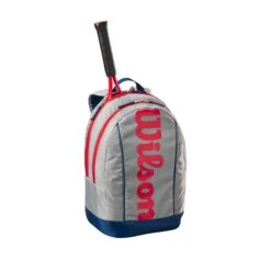 Wilson Junior Backpack - Light Grey/Red/Blue 7 Wilson Junior Backpack - Light Grey/Red/Blue -Tennis Equipment Shop WR8023801 1 Backpack GY RD BU.png.high res
