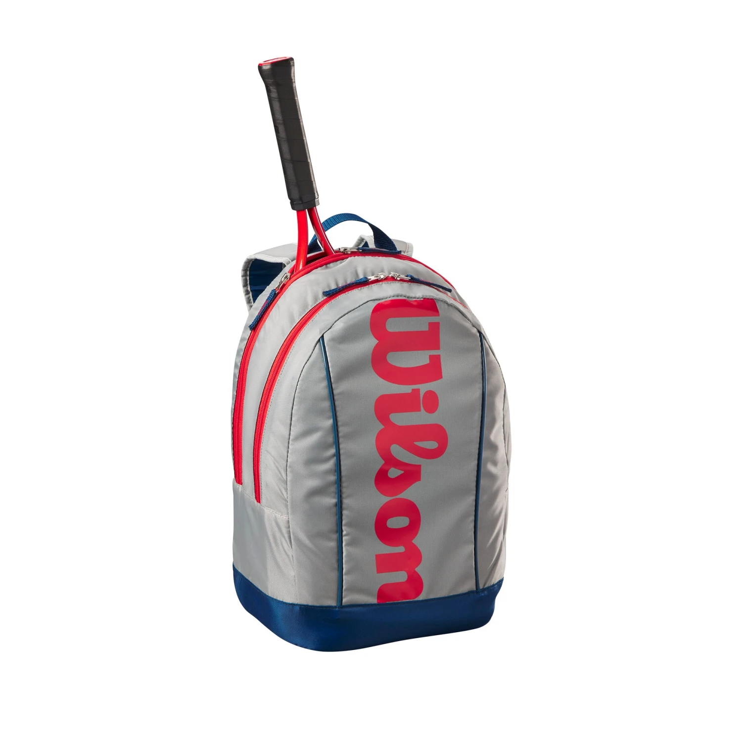 Wilson Junior Backpack - Light Grey/Red/Blue 5 Wilson Junior Backpack - Light Grey/Red/Blue - Image 3