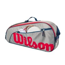 Wilson Junior 3 Pack - Grey/Red -Tennis Equipment Shop WR8023901 2 3PK GY.png.high res
