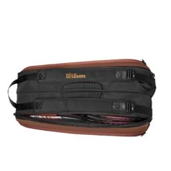 Wilson Pro Staff V14 Super Tour 9 Pack Bag - Desert Bronze -Tennis Equipment Shop WR8024501 6 Super Tour Pro Staff V14 9PK Copper.png.high res