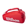 Wilson Super Tour 15 Pack Tennis Bag - Red -Tennis Equipment Shop WilsonSuperTour9PackTennisBag Red