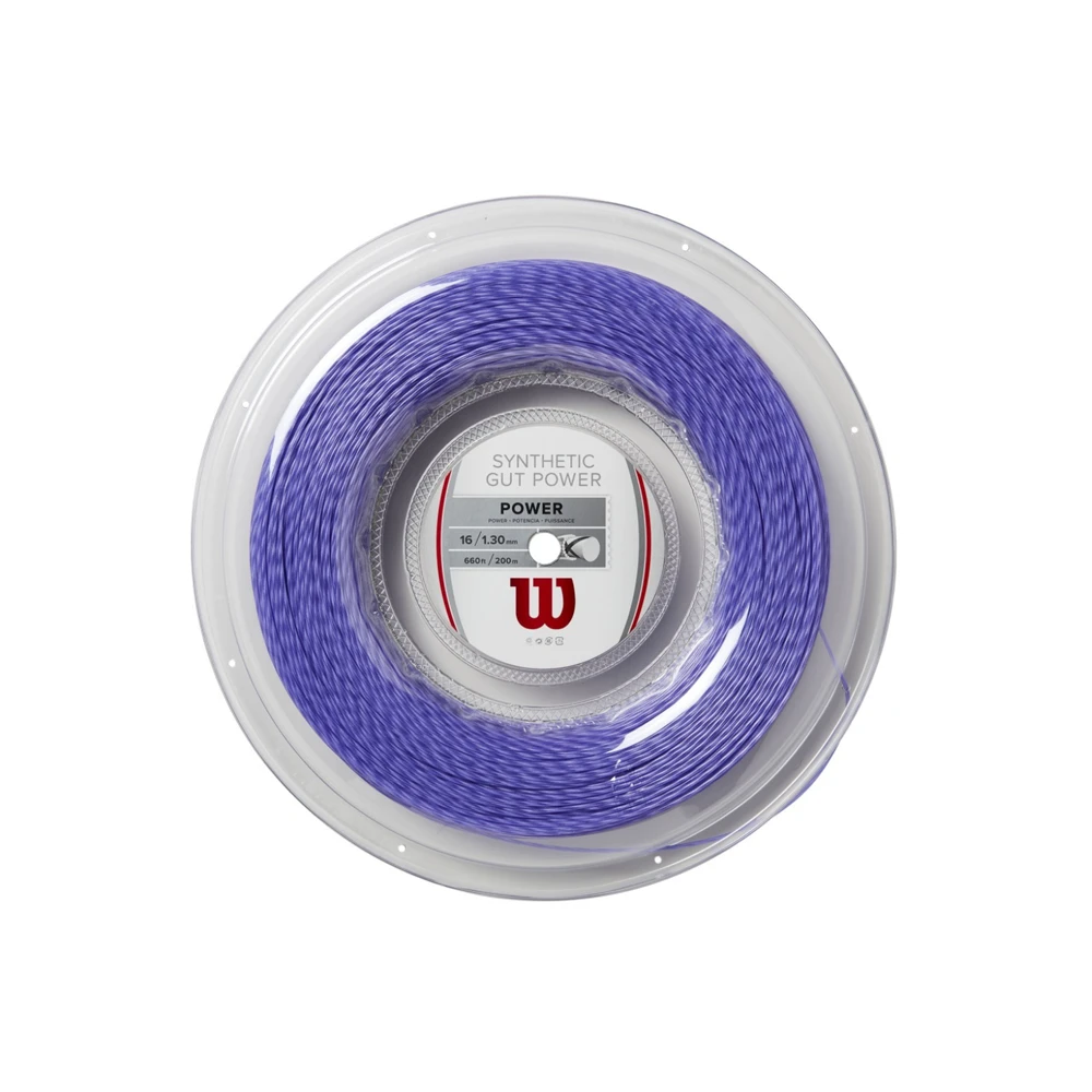 Wilson Synthetic Gut Power 16 Reel (200m) - Purple 3 Wilson Synthetic Gut Power 16 Reel (200m) - Purple