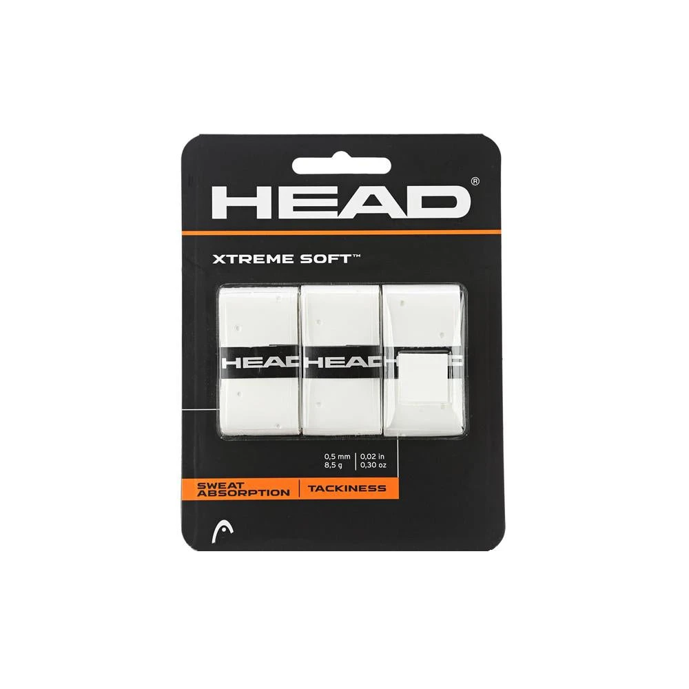 Head Xtreme Soft Overgrip (3 Pack) - White 3 Head Xtreme Soft Overgrip (3 Pack) - White
