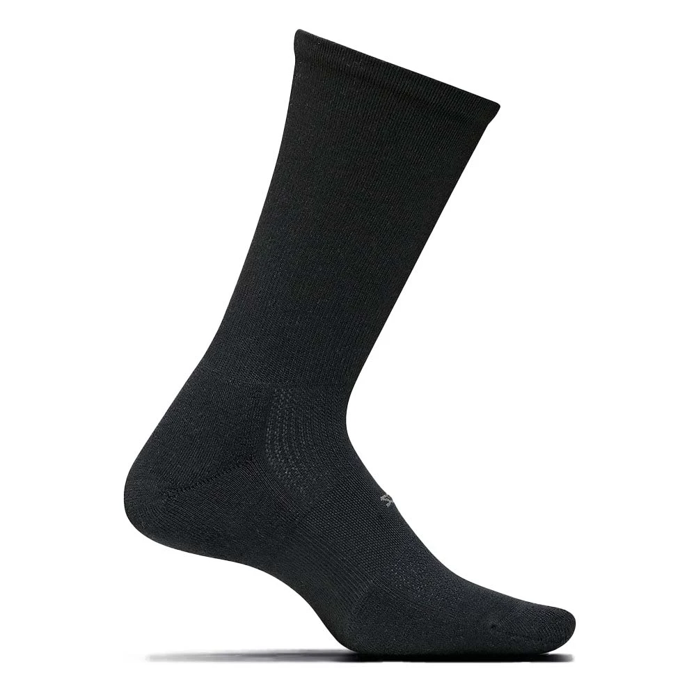 Feetures High Performance Cushion Crew (Unisex) - Black 2 Feetures High Performance Cushion Crew (Unisex) - Black