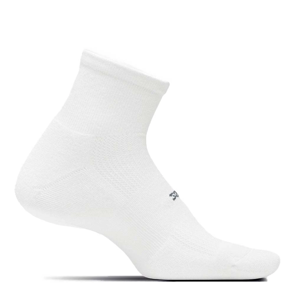 Feetures High Performance Cushion Quarter (Unisex) - White 3 Feetures High Performance Cushion Quarter (Unisex) - White