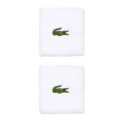 Lacoste Sport Tennis Wristbands - White
