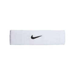 Nike Swoosh Headband - White/Black -Tennis Equipment Shop nike swoosh headband whiteblack headbands