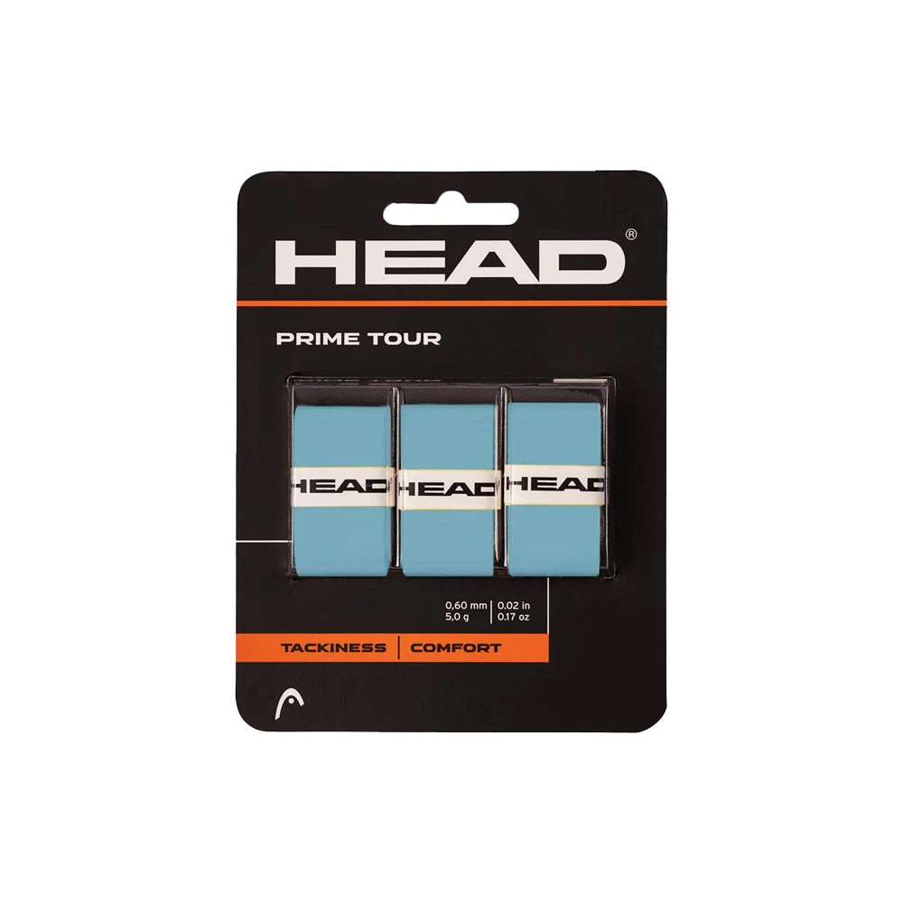 Head Prime Tour Overgrip (3 Pack) - Blue 3 Head Prime Tour Overgrip (3 Pack) - Blue