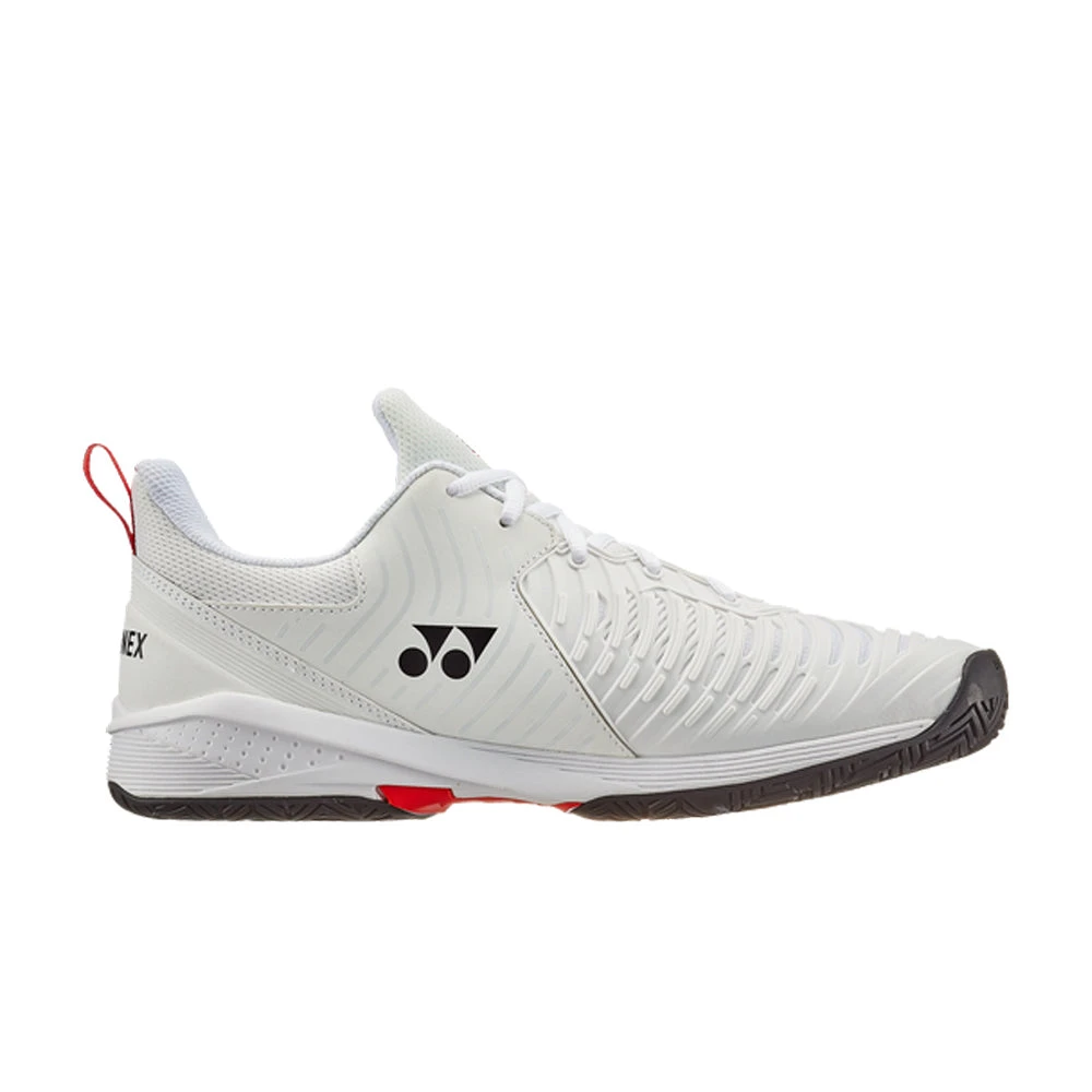 Yonex Power Cushion Sonicage 3 (Men's) - White/Red 3 Yonex Power Cushion Sonicage 3 (Men's) - White/Red