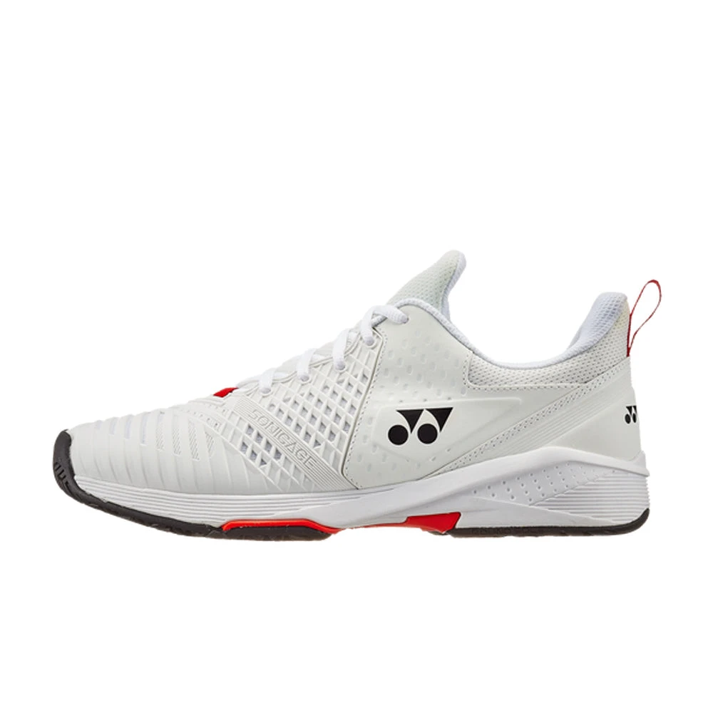 Yonex Power Cushion Sonicage 3 (Men's) - White/Red 4 Yonex Power Cushion Sonicage 3 (Men's) - White/Red - Image 2